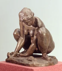 Kucająca kobieta, 1900-02